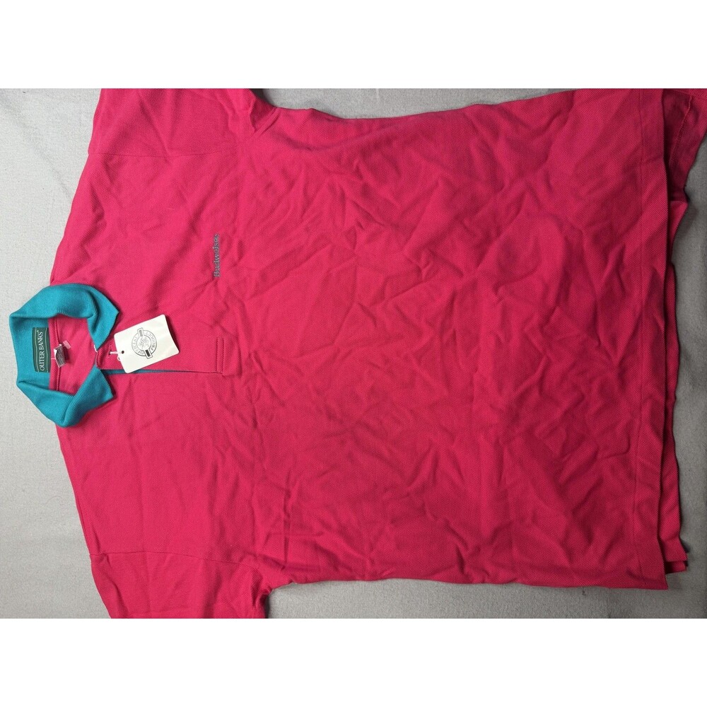 Outer Banks Polo Shirt Mens Large Pink Budweiser Embroidered Official Product